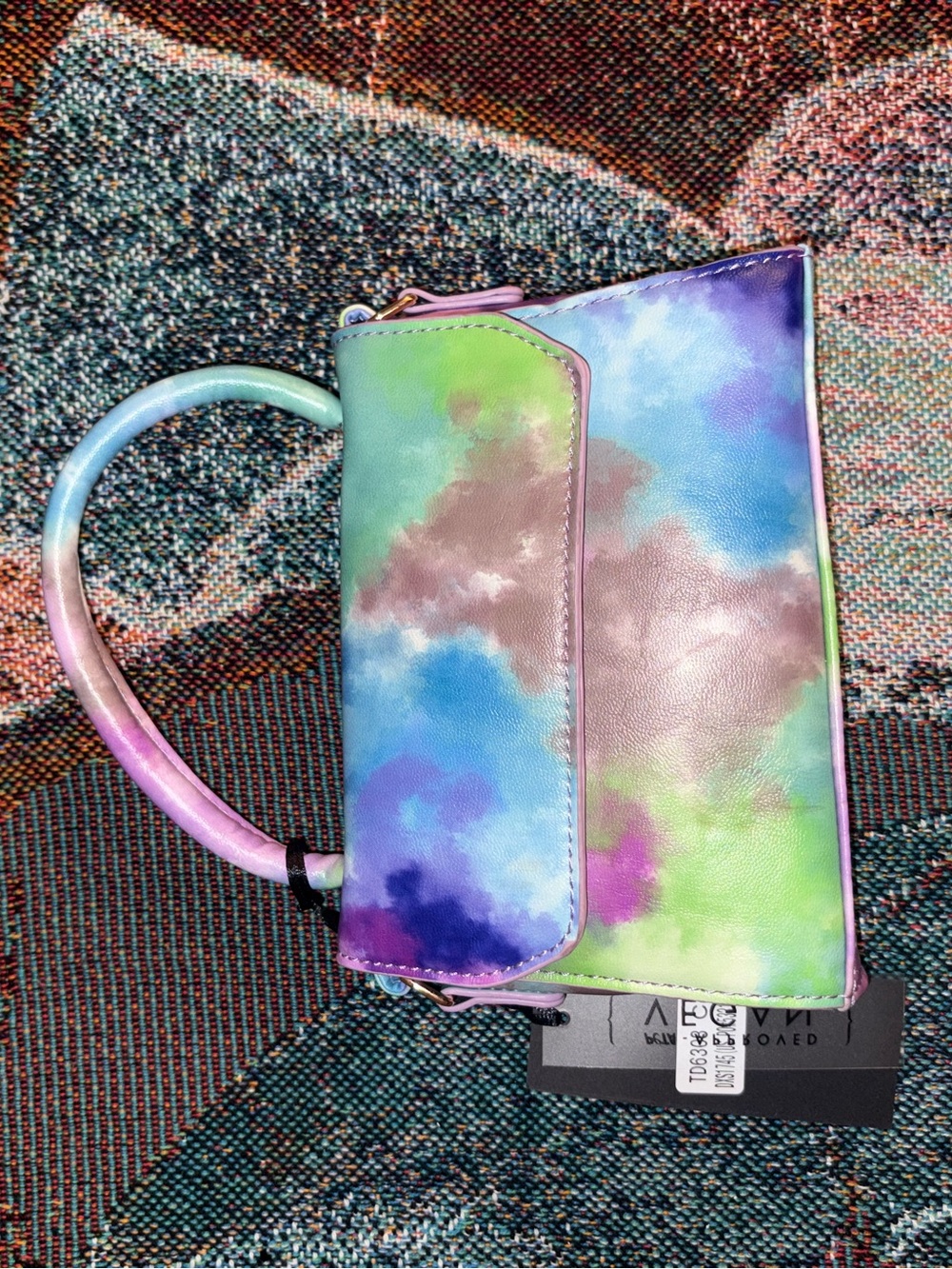 Colorful Watercolor Cloud Mini Handbag